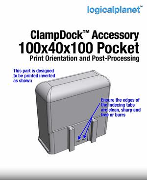 ClampDock Accessory - Pocket 100Wx40Dx100H