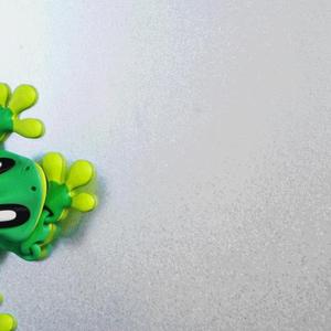 Blob Gecko - Magnetic Flexi Fidget Art Toy with Rock