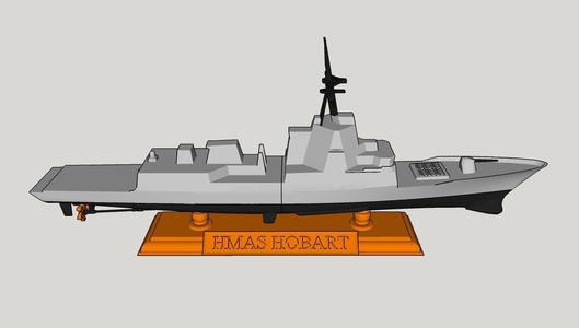 Hobart Class Destroyer Basic Desktop Model