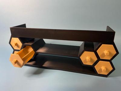 Monitor risers with drawers