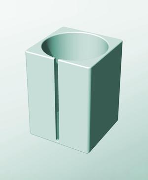 CS162-240-S Modular Stacking slotted container for home decor