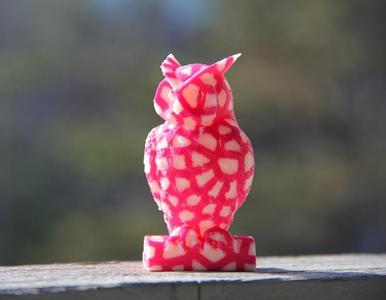 Owl Statue - Voronoi Remix - Dual Extrusion