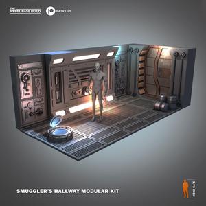 Star War Inspired Smugglers Hallway Modular Kit for 375 Figures