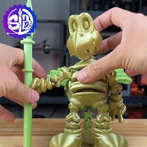 FLEXI TROOPAS BONES KOOPA 3MF - 4 COLORS 'SUPER MARIO BROS - NOT SUPPORT