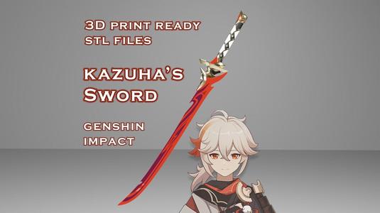 Kazuha Cursed Blade -- Genshin Impact -- Sliced Print Ready