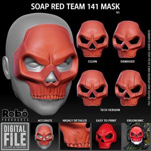 Soap Red Team 141 Mask - Call of Duty - MW2 - WARZONE