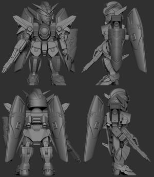 Wing Zero Gundam Statue