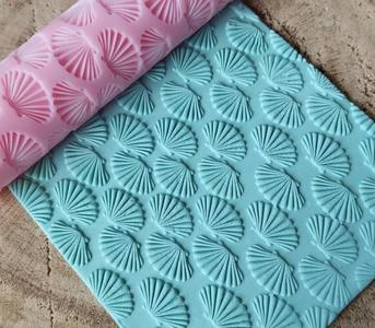 Shell Texture Roller for Polymer Clay | Seamless & Realistic Impressions