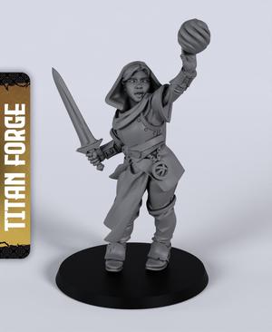 Human Female Cleric (Modular) - With Free Dragon Warhammer - 5e DnD Inspired for RPG and Wargamers