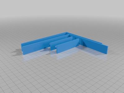 Keyhole magnet board (Ikea SPONTAN) hangers