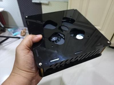 Mini PC Acrylic Case For Lenovo M720q with GPU upgrade