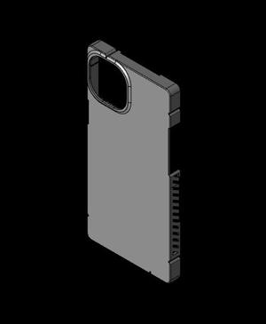 Two piece phone case design for iPhone 13, can be 3d printed or CNC milled!