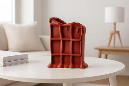 Melted Chocolate Bar Vase – Playful Modern Home Decor