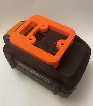 WORX PowerShare 6-pin 20v battery holder/mount
