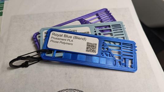 Filament Swatch with Printer Tests!