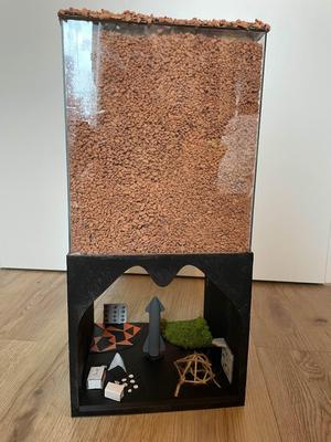 Mars underground city model
