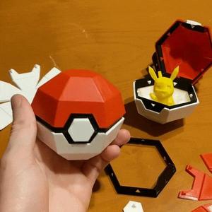Foldable Pokeball Box Decoration