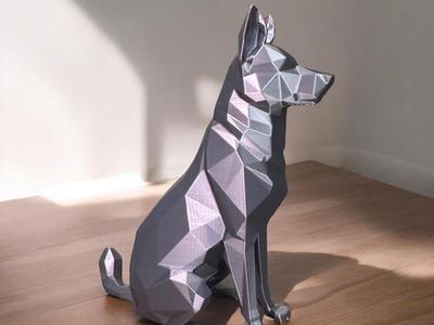Low Poly – German Shepherd Version 2
