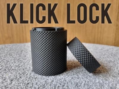 Klick lock container – Diamond pattern