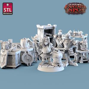 Fantasy NPCs – Armour Merchant Set