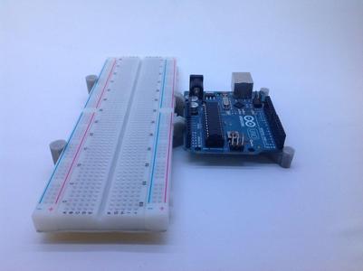 Arduino uno + big breadboard holder