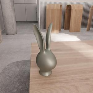 3D Easter Bunny Head Decor as Stl File & Bunny Ears, Easter Gift, 3D Print File, Easter Day, Easter Digital, 3D Printing, Easter Rabbit