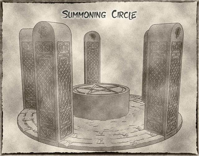 Elven Summoning Circle for Dungeons and Dragons, Warhammer or Tabletop fantasy games.