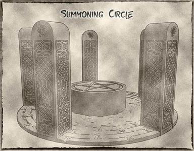 Elven Summoning Circle for Dungeons and Dragons, Warhammer or Tabletop fantasy games.