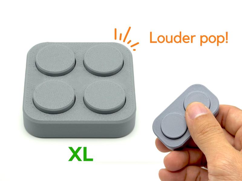Bubble Popping Fidget Toy XL (Print in Place)