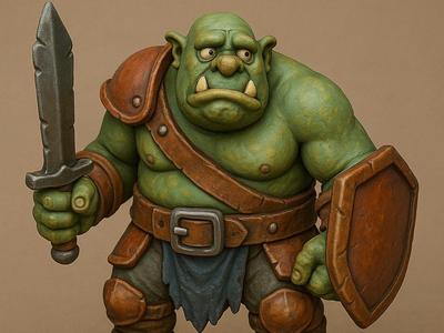 Goofy Warrior Orc