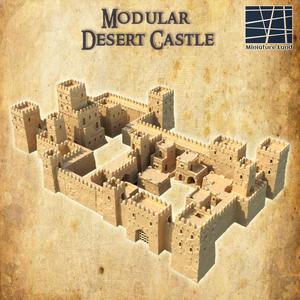 Modular Desert Castle Tabletop Terrain 28 MM