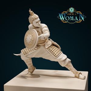 Fire Genasi Paladin - Gerelt - 28/32mm and 75mm