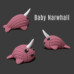 KNITTED NARWHALL BABY