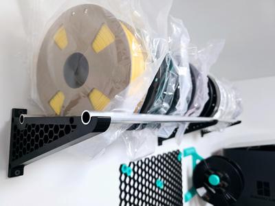 FILAMENT SPOOL SHELF HONEYCOMB HOLDER MOUNT