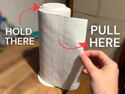 Simple Paper Towel Holder (Kitchen Gadget)