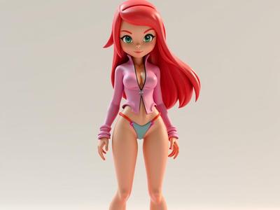 Anime Read head woman