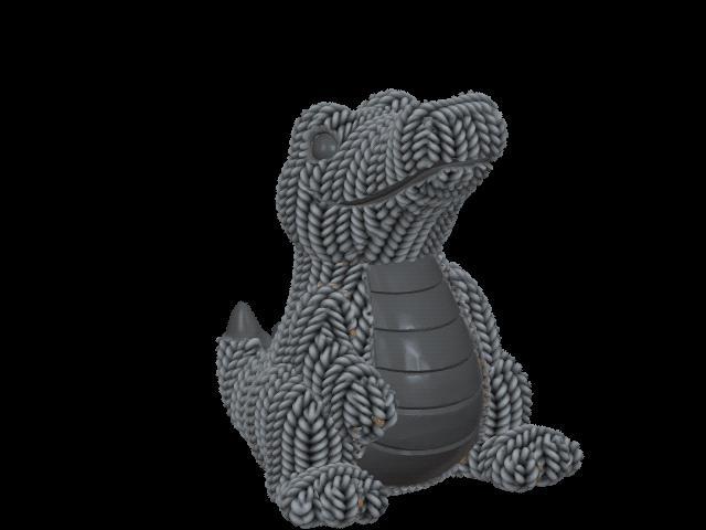 Knitted Crocodile