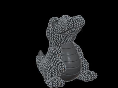 Knitted Crocodile