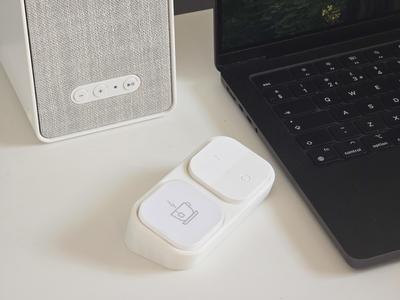 Desk holder for IKEA TRÅDFRI smart switches