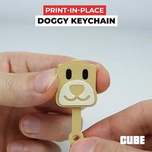 PRINT-IN-PLACE DOGGY KEYCHAIN