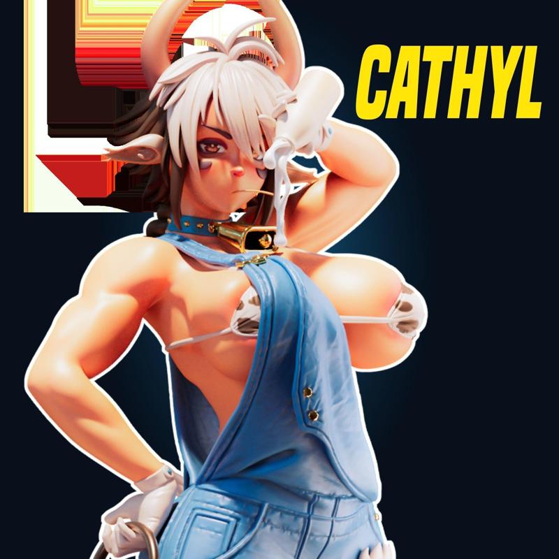 CATHYL MONSTER GIRL  MONSTER MUSUME 4 VARIATIONS 3D PRINT MODEL
