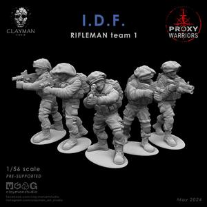 IDF RIFLEMAN Team 1 - 1/56 scale