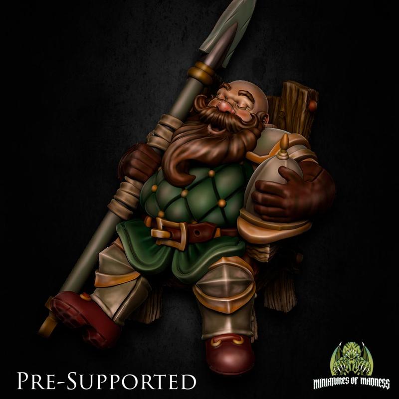 Agrim Calmairon [PRE-SUPPORTED]  Dwarf Knight Watcher
