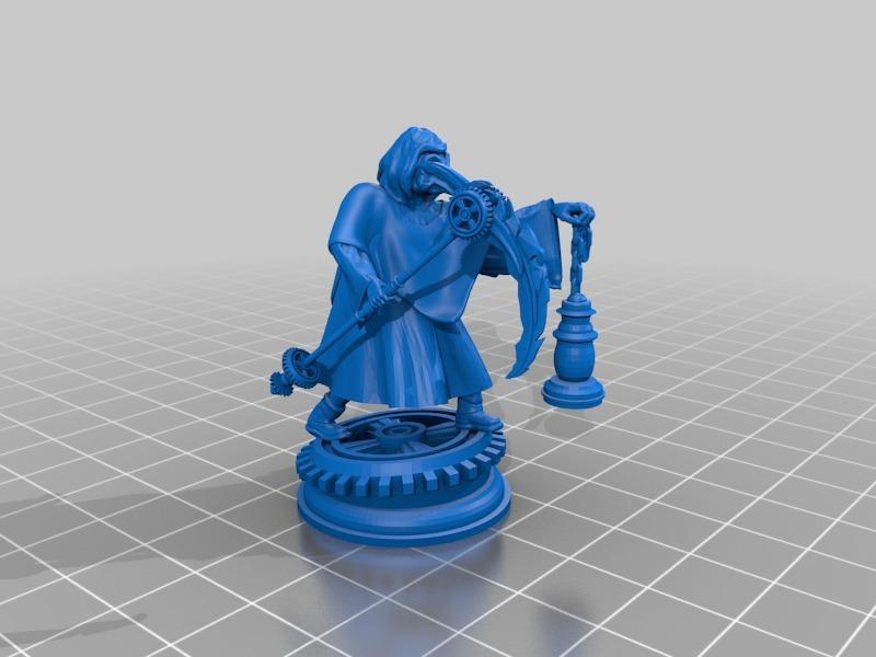 Plague Doctor Steam Punk with Scythe