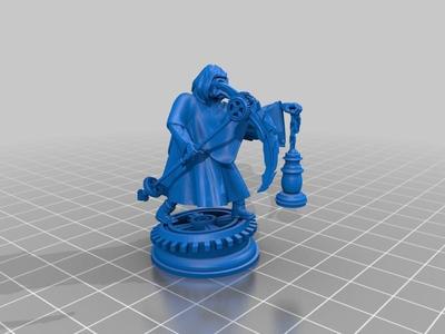 Plague Doctor Steam Punk with Scythe