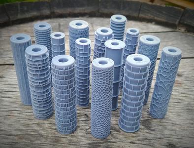 15 Rouleaux a texture - Foam roller - To make scener