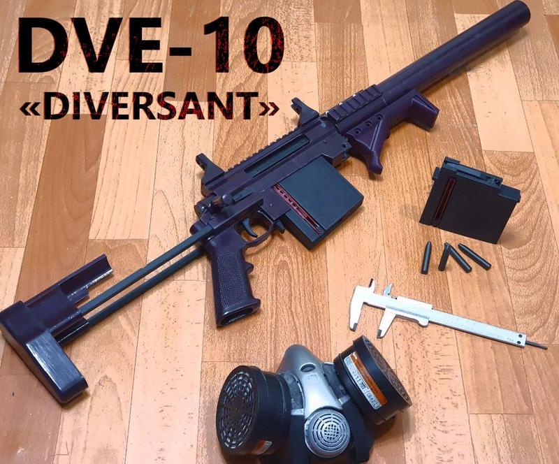 V2 Uploaded! Working DVE-10 Diversant (DVL-10 Replica, Ekcnheb E200 Toy Rifle Remix)