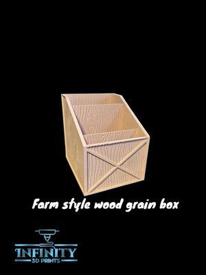 FARM STYLE WOOD GRAIN REMOTE CADDY 