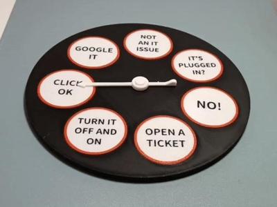 IT / Help Desk Decision Wheel