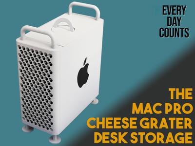 Mac Pro Cheese Grater Desk Storage